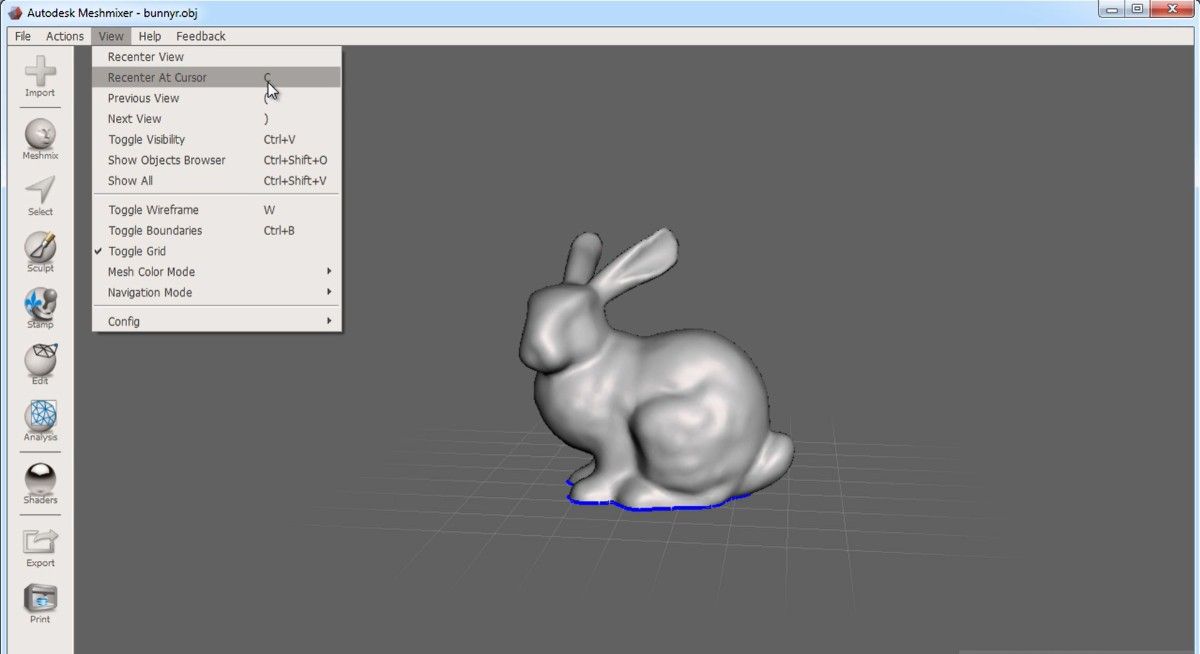 How to Use Meshmixer step 3