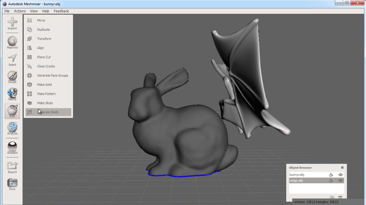 How to Use Meshmixer step 4