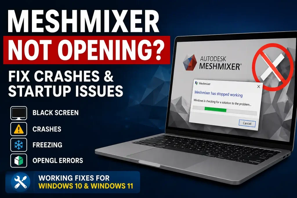 meshmixer not opening